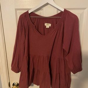 Mauve Women's Top in Dusty Rose